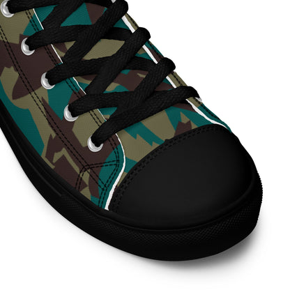 Russian Podlesok Tropical CAMO Mens high top canvas shoes - High Top Canvas Shoes