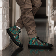 Podlesok Tropical Russian CAMO Mens High-Top Canvas Shoes - 5