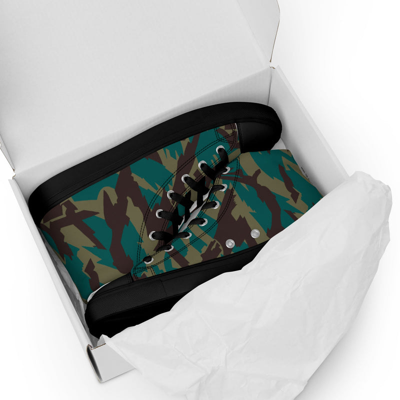 Podlesok Tropical Russian CAMO Mens High-Top Canvas Shoes