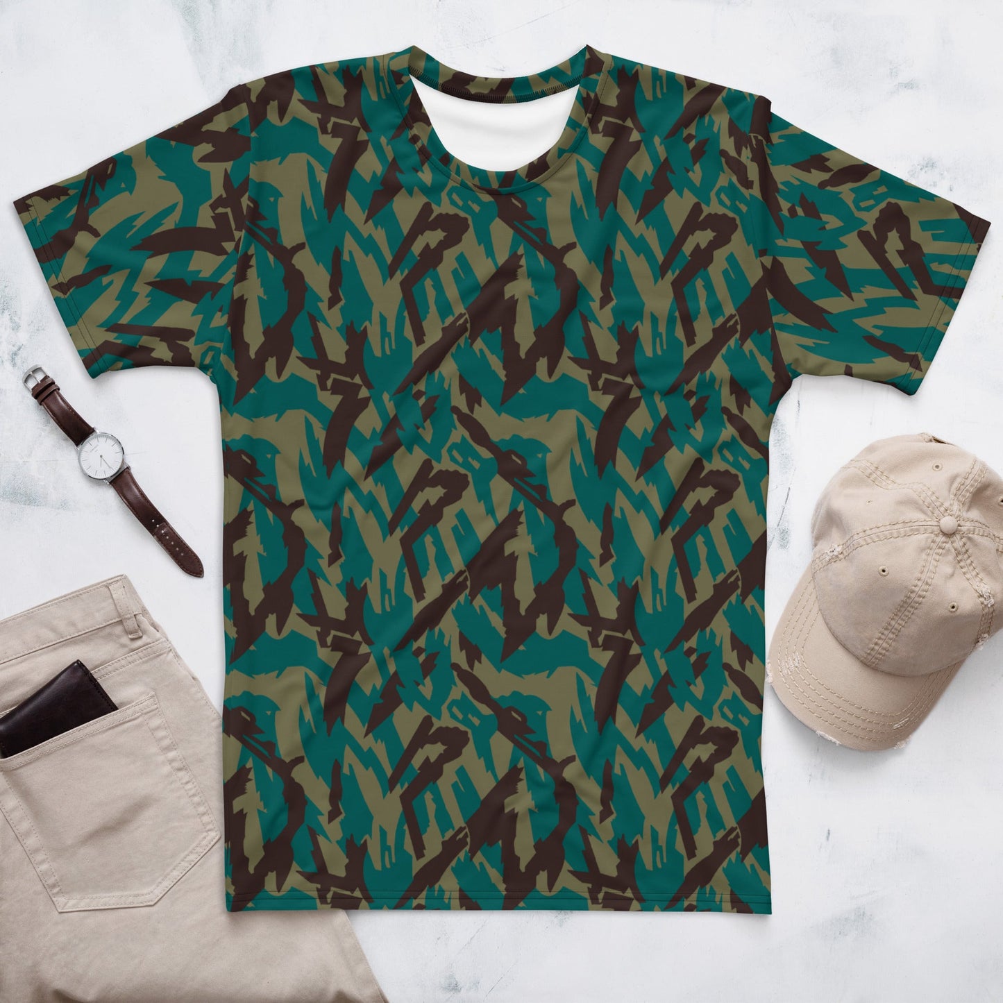 Russian Podlesok Tropical CAMO Mens t-shirt - XS - T-Shirts