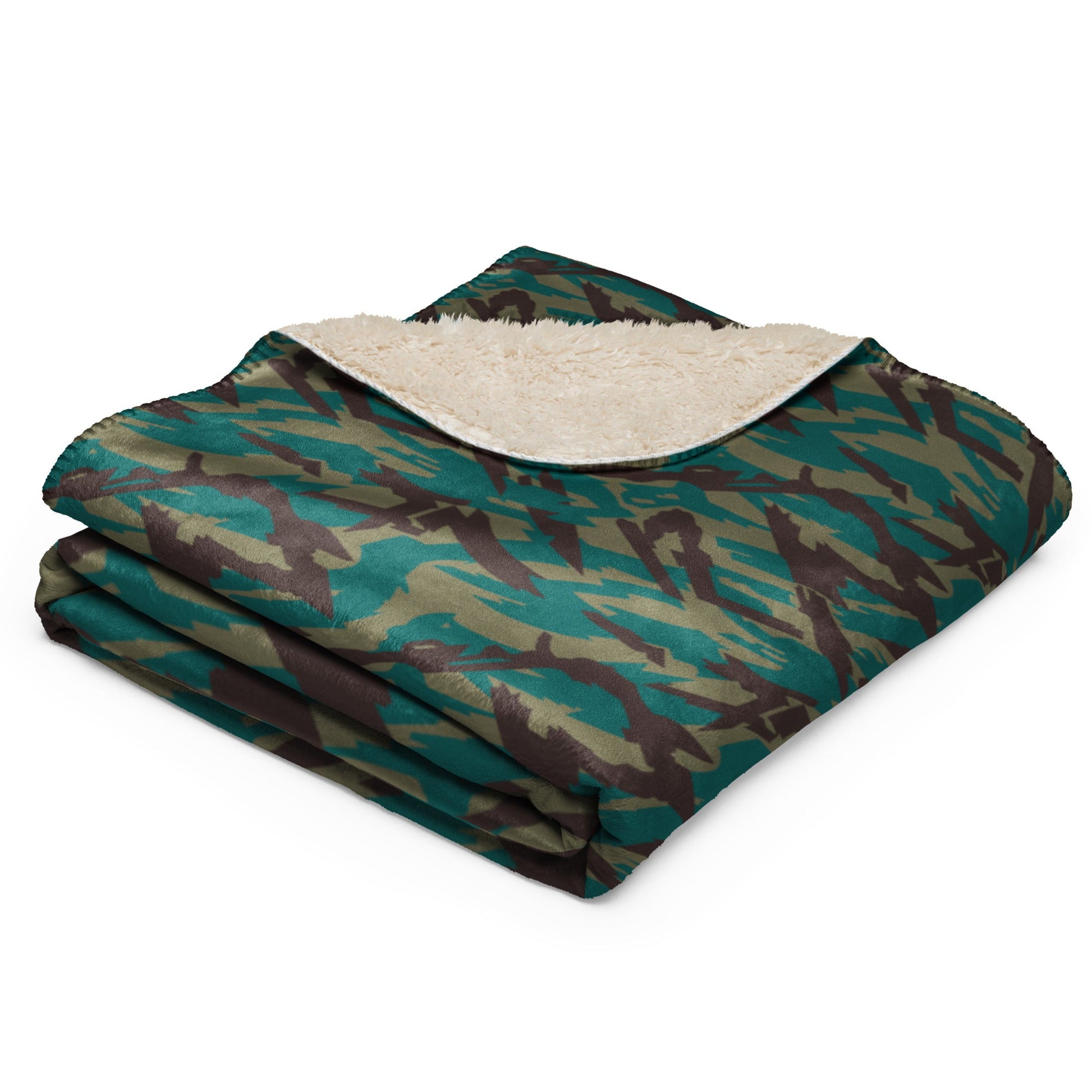 Russian Podlesok Tropical CAMO Sherpa blanket - Blankets