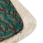 Podlesok Tropical Russian CAMO Sherpa Blanket