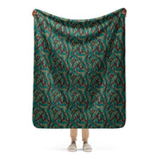 Podlesok Tropical Russian CAMO Sherpa Blanket - 50″×60″