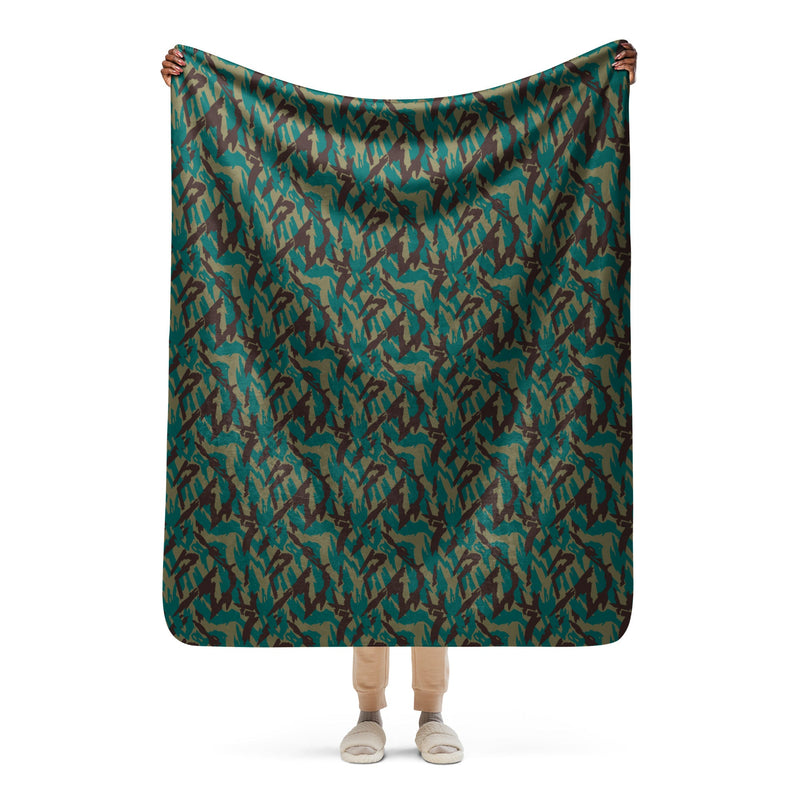Podlesok Tropical Russian CAMO Sherpa Blanket - 50″×60″