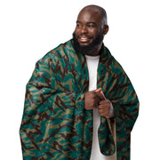 Podlesok Tropical Russian CAMO Sherpa Blanket