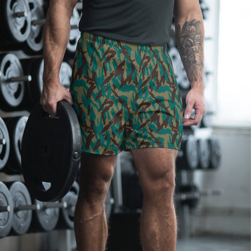 Podlesok Tropical Russian CAMO Unisex Athletic Long Shorts - 2XS