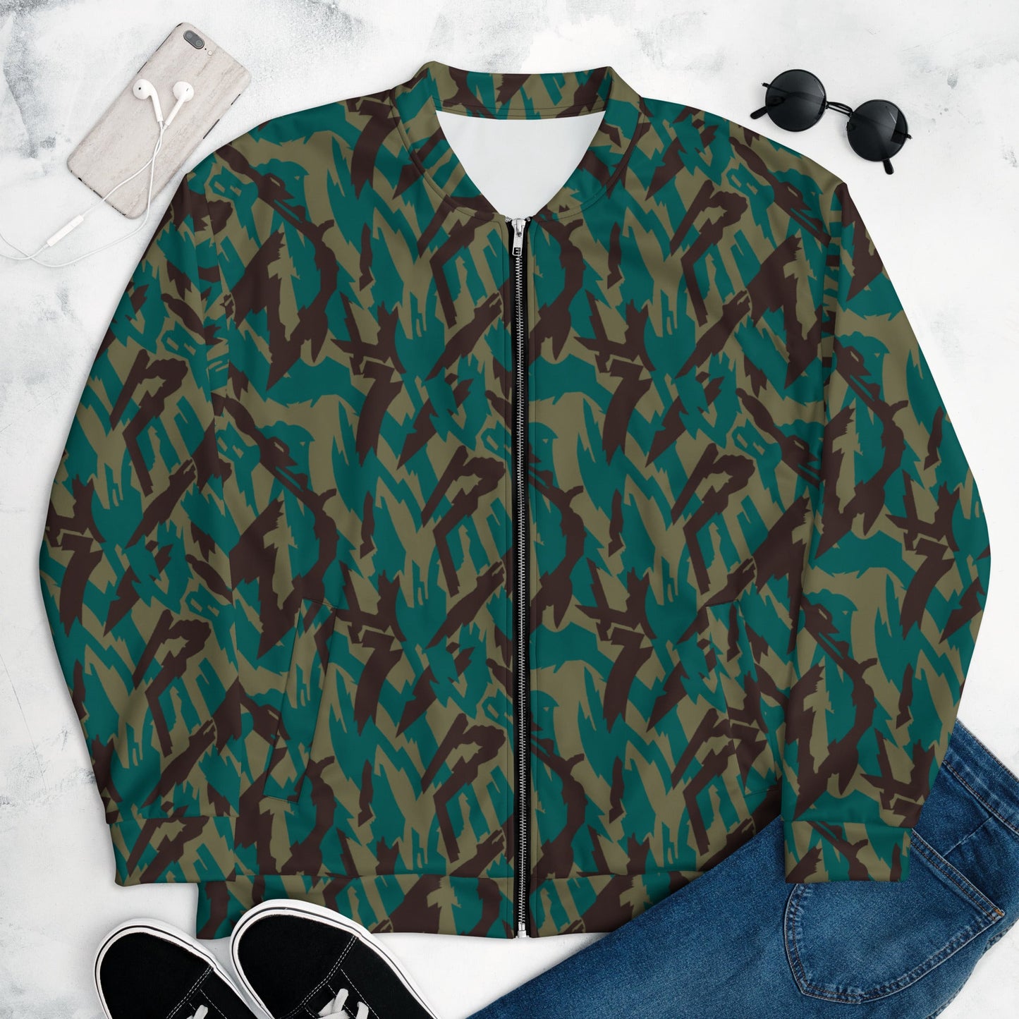Russian Podlesok Tropical CAMO Unisex Bomber Jacket
