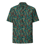 Podlesok Tropical Russian CAMO Unisex Short-Sleeve Button Shirt - Button-Up