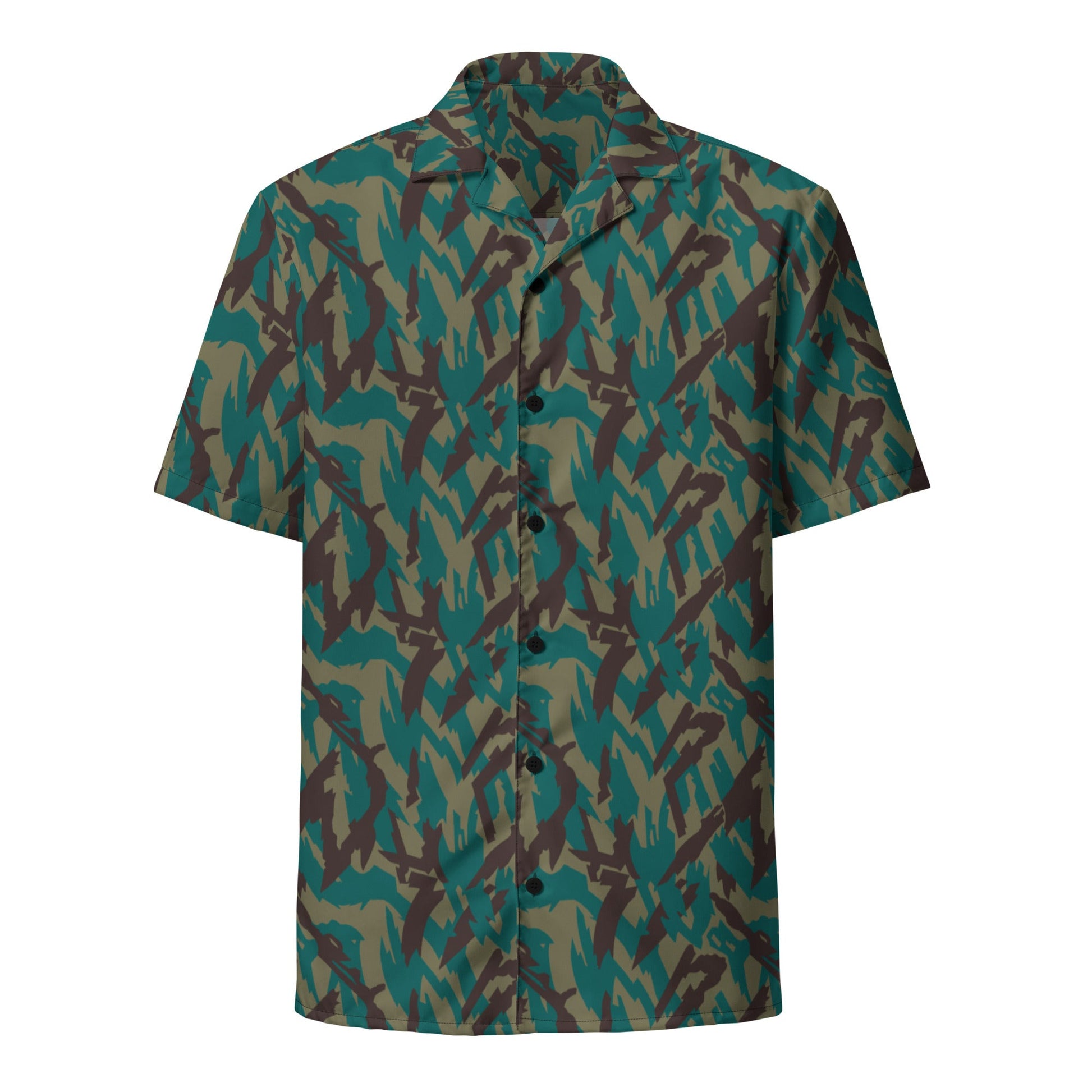 Russian Podlesok Tropical CAMO Unisex button shirt - Button Shirts
