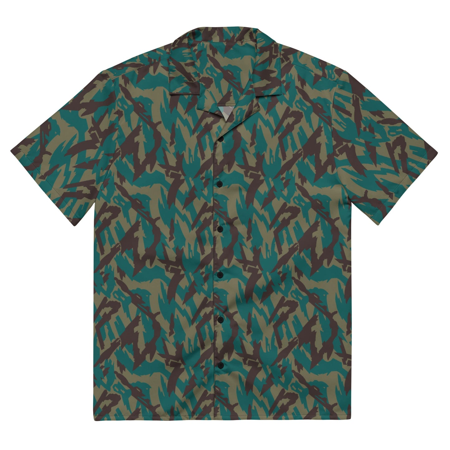 Russian Podlesok Tropical CAMO Unisex button shirt - 2XS - Button Shirts