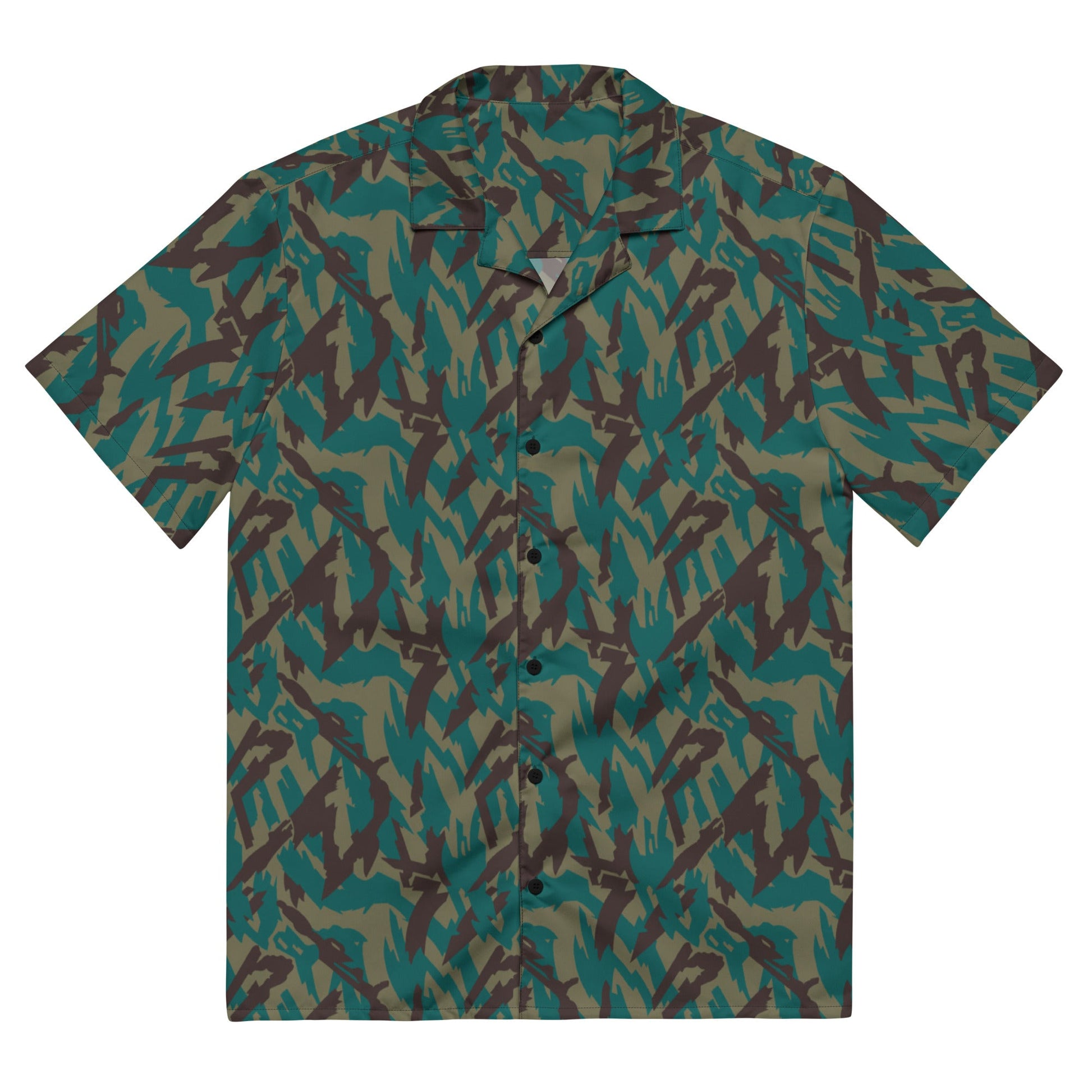 Russian Podlesok Tropical CAMO Unisex button shirt - 2XS - Button Shirts