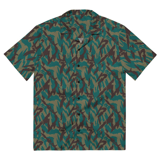 Russian Podlesok Tropical CAMO Unisex button shirt - 2XS - Button Shirts