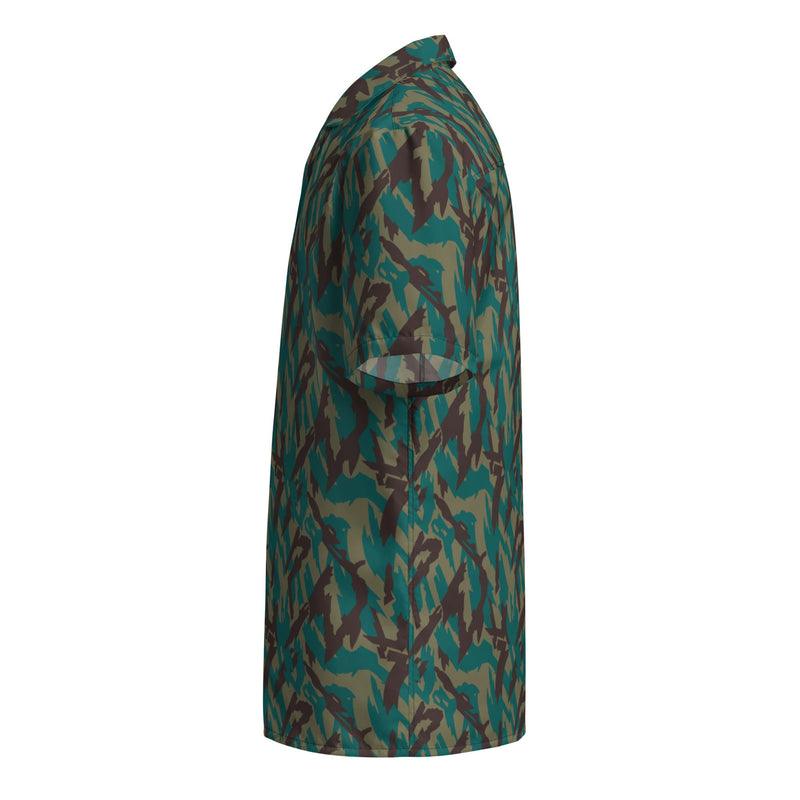 Podlesok Tropical Russian CAMO Unisex Short-Sleeve Button Shirt - Button-Up