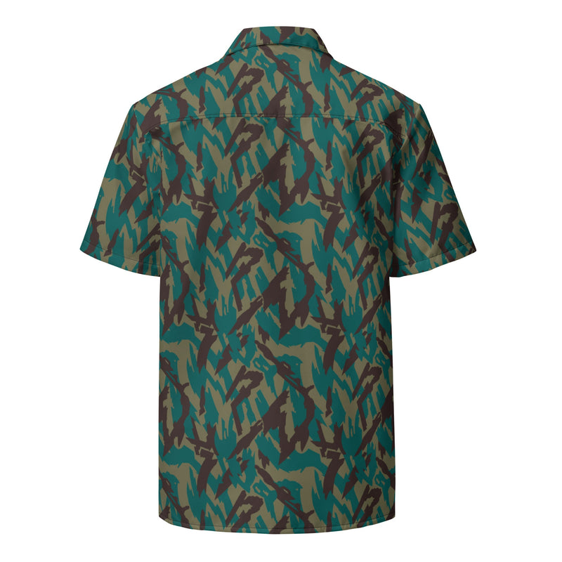 Podlesok Tropical Russian CAMO Unisex Short-Sleeve Button Shirt - Button-Up