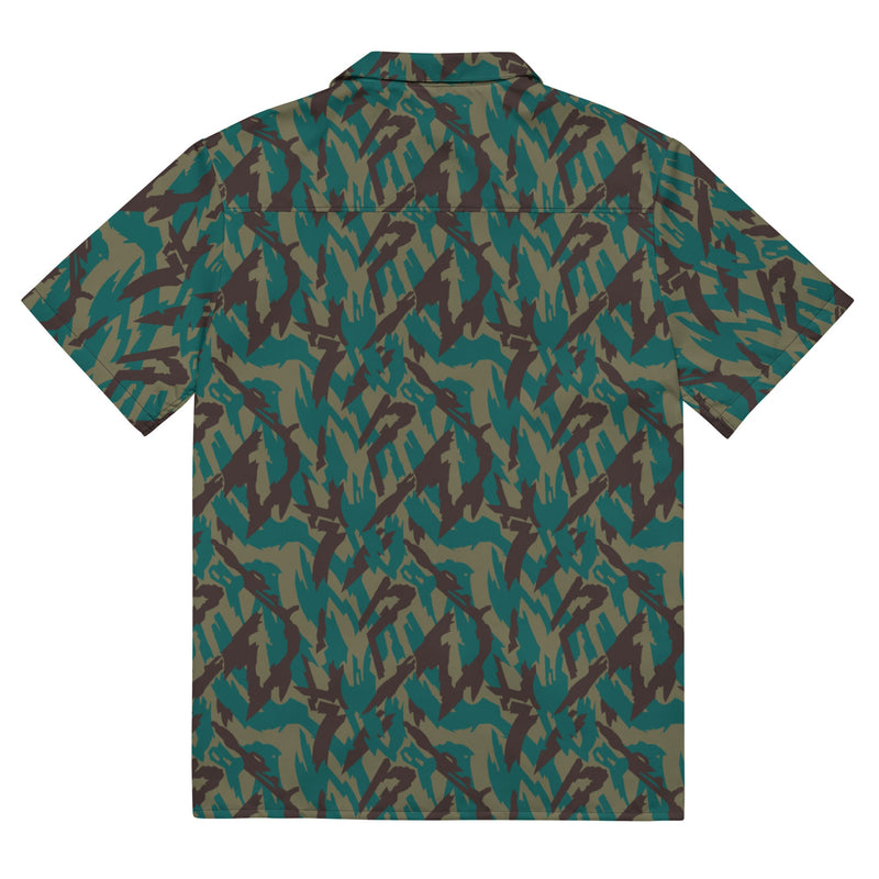 Podlesok Tropical Russian CAMO Unisex Short-Sleeve Button Shirt - Button-Up