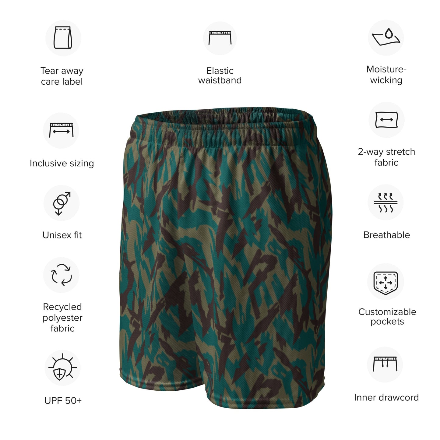 Russian Podlesok Tropical CAMO Unisex mesh shorts - Mesh Shorts