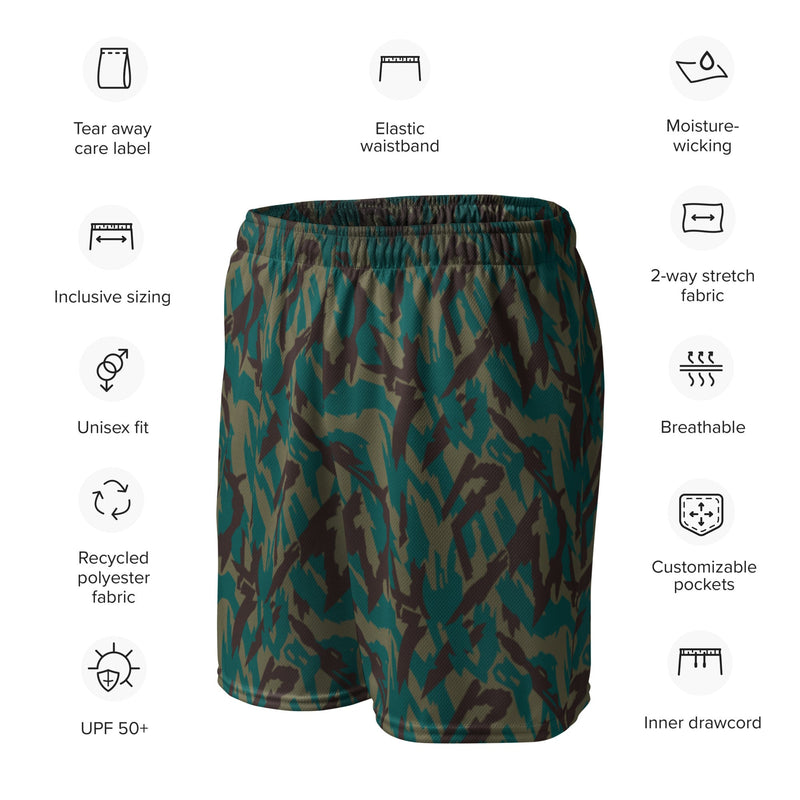 Podlesok Tropical Russian CAMO Unisex Mesh Shorts