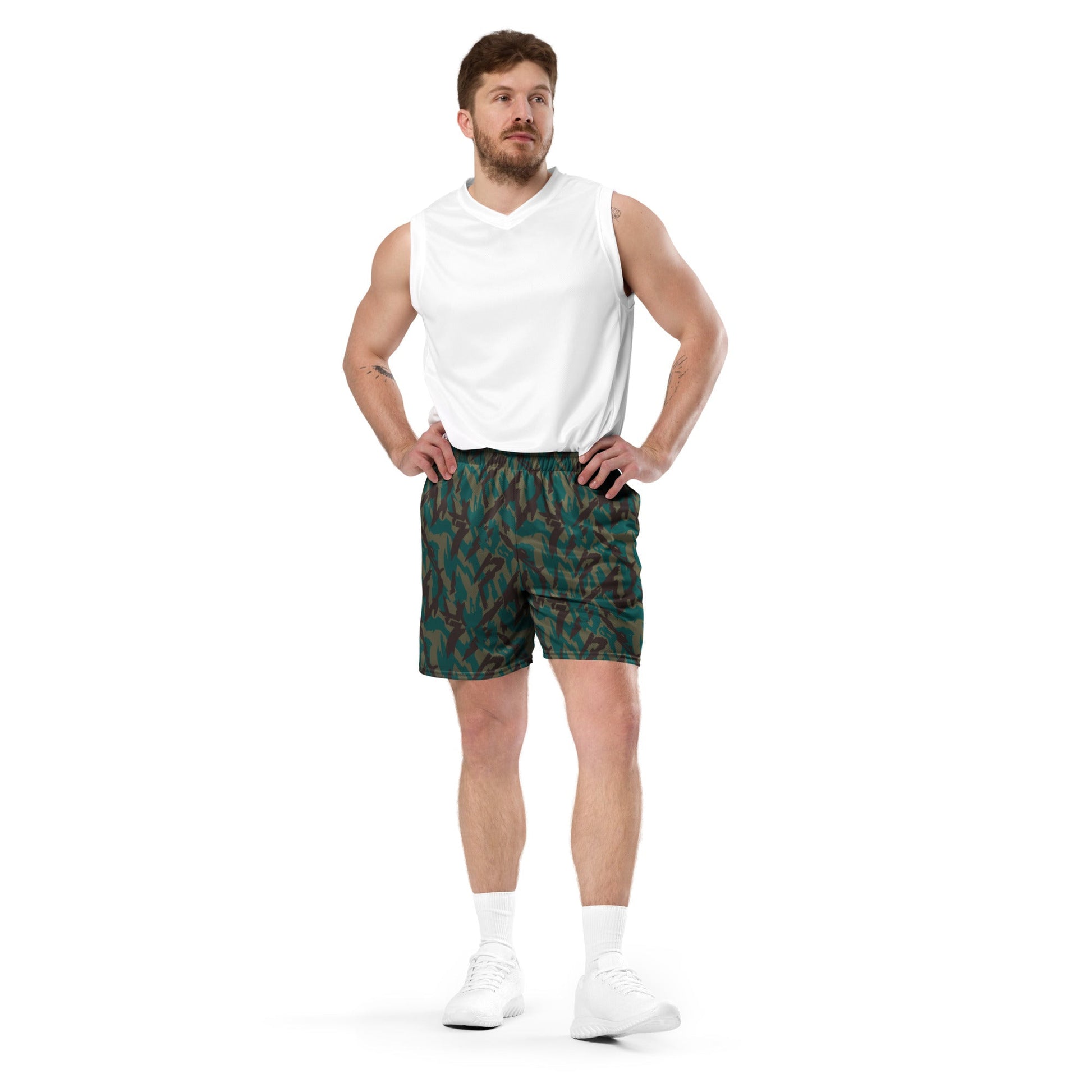Russian Podlesok Tropical CAMO Unisex mesh shorts - Mesh Shorts
