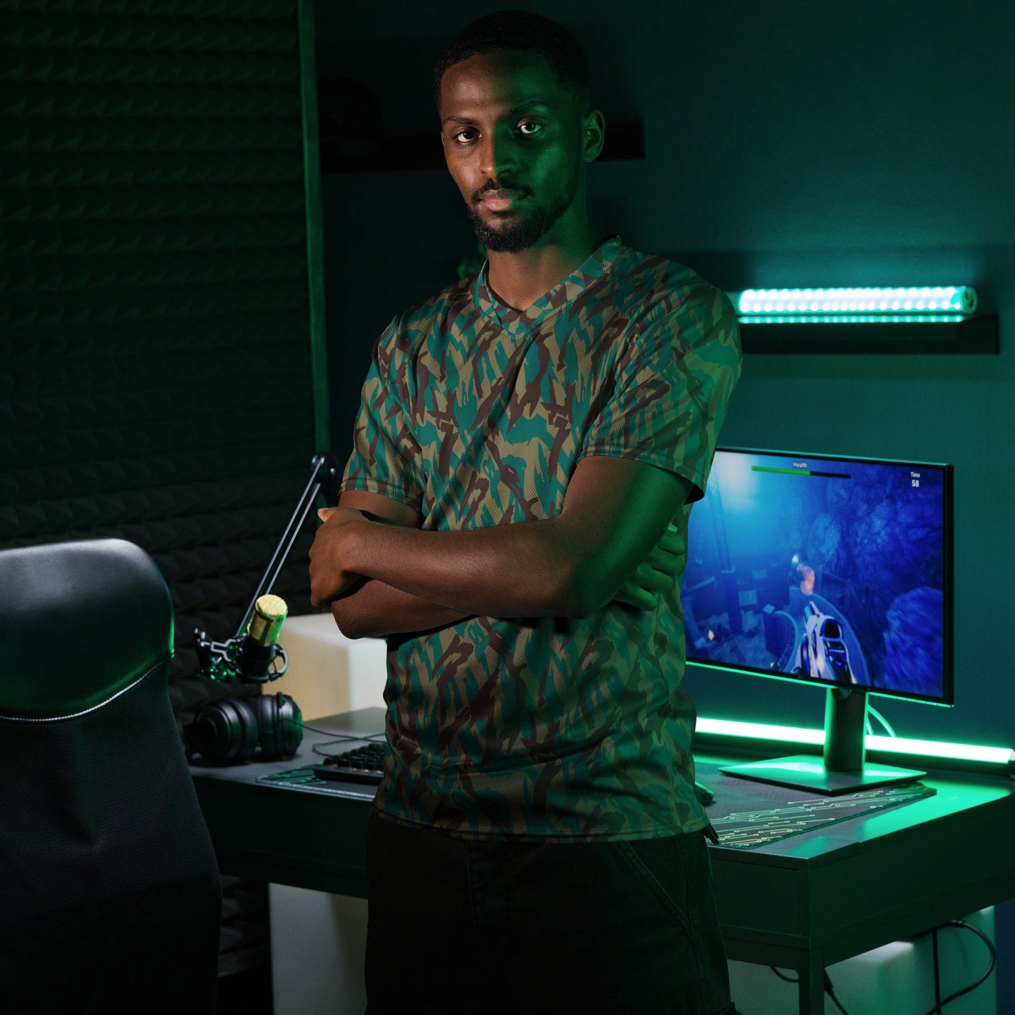 Russian Podlesok Tropical CAMO unisex sports jersey - Sports Jerseys