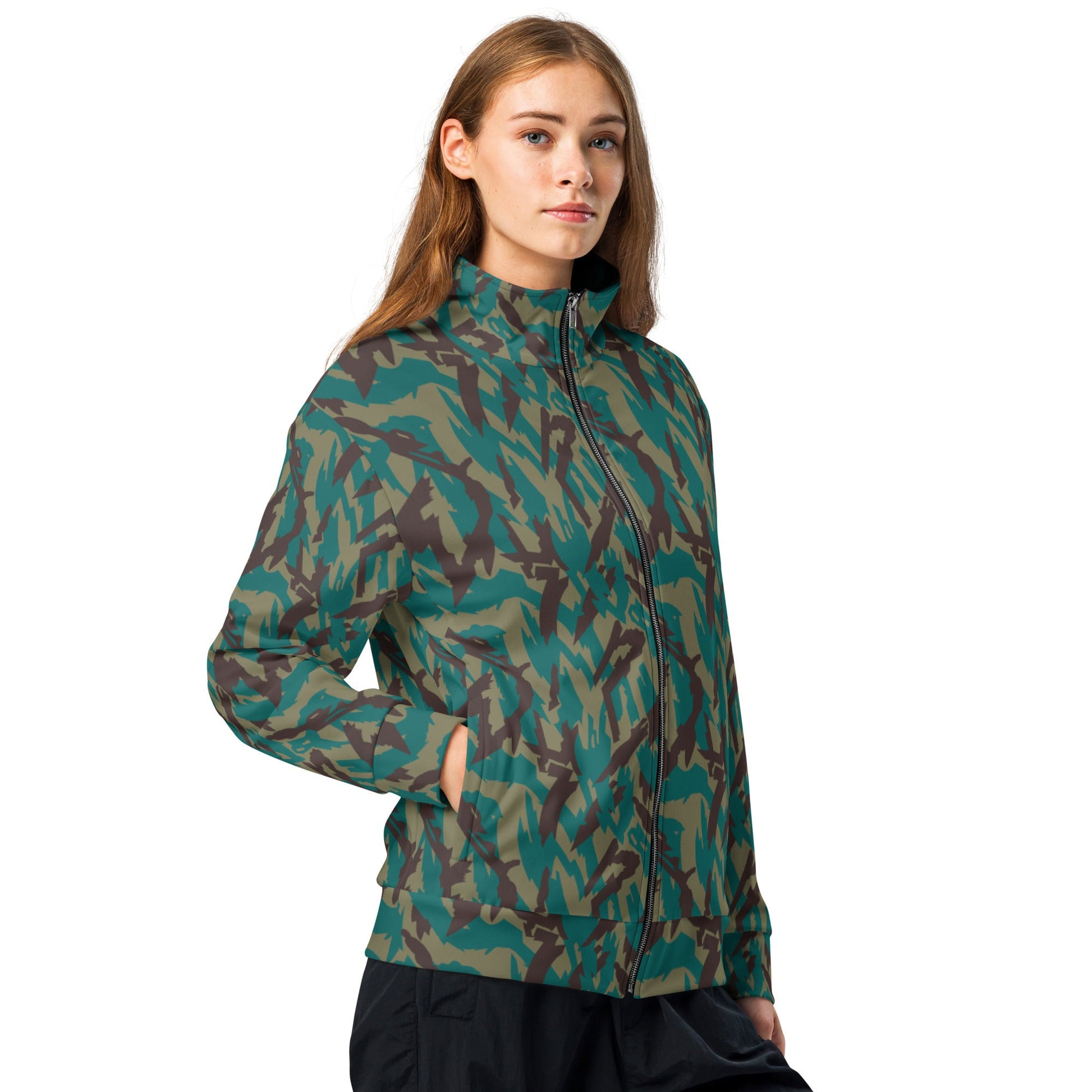Russian Podlesok Tropical CAMO Unisex track jacket - Track Jackets