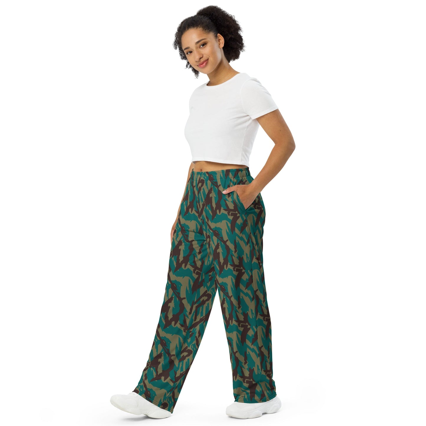 Russian Podlesok Tropical CAMO Unisex Wide-Leg Leisure Pants