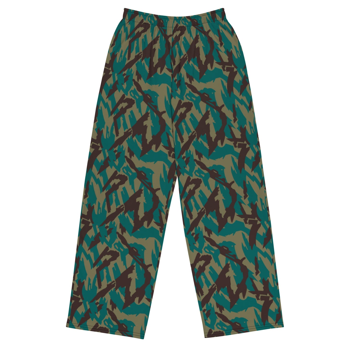 Russian Podlesok Tropical CAMO Unisex Wide-Leg Leisure Pants - 2XS