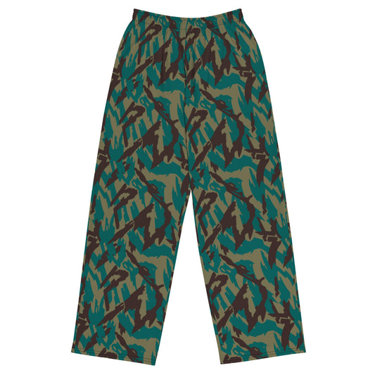 Russian Podlesok Tropical CAMO unisex wide-leg pants - 2XS - Wide-leg Pants