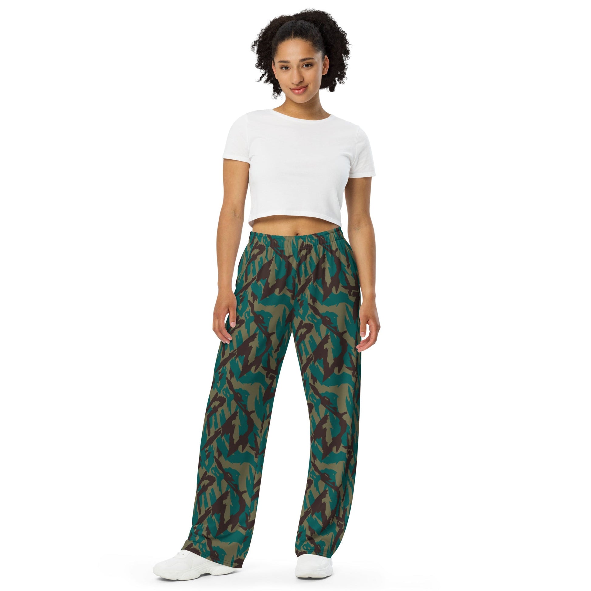 Russian Podlesok Tropical CAMO Unisex Wide-Leg Leisure Pants