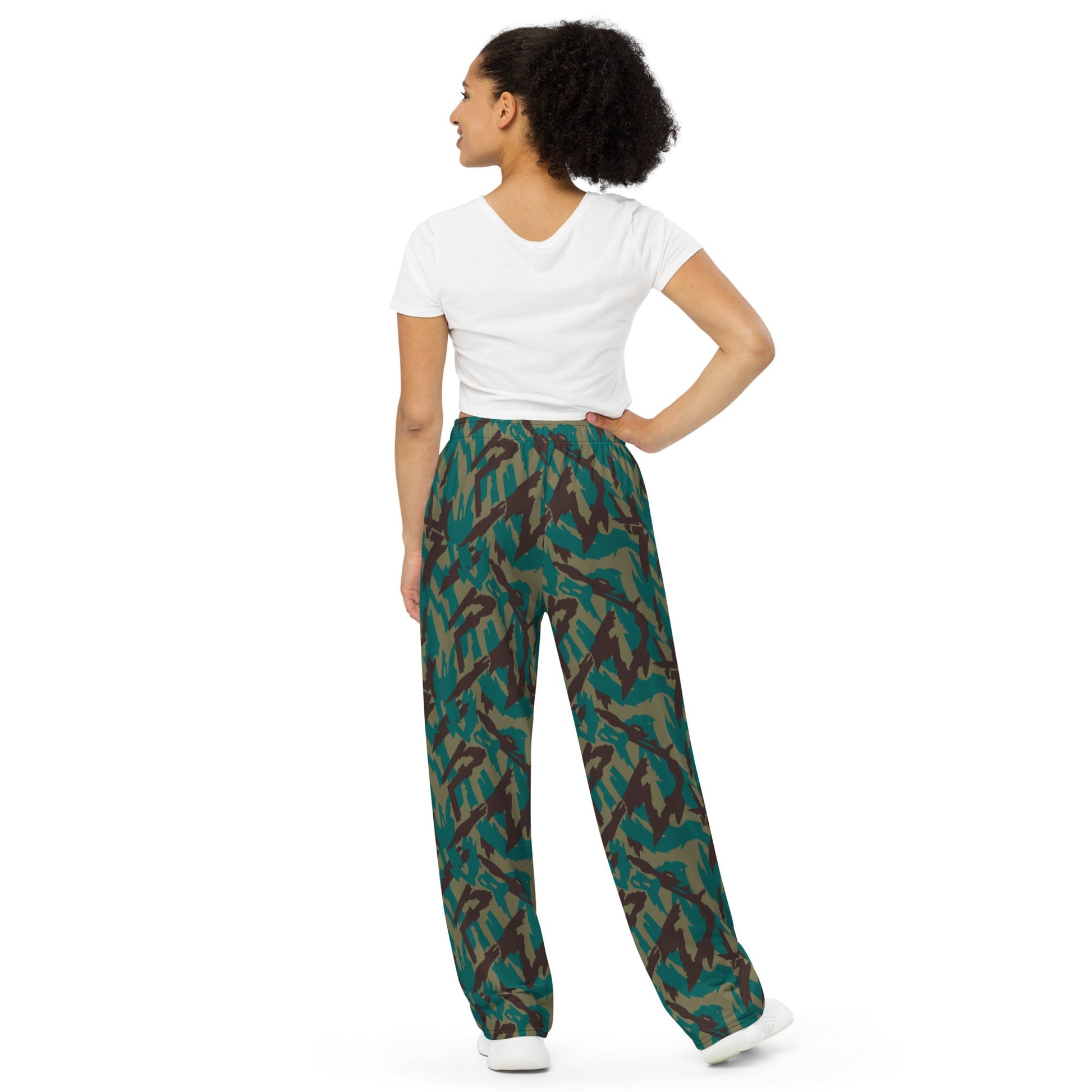 Russian Podlesok Tropical CAMO Unisex Wide-Leg Leisure Pants