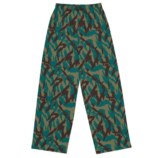 Russian Podlesok Tropical CAMO unisex wide-leg pants - Wide-leg Pants