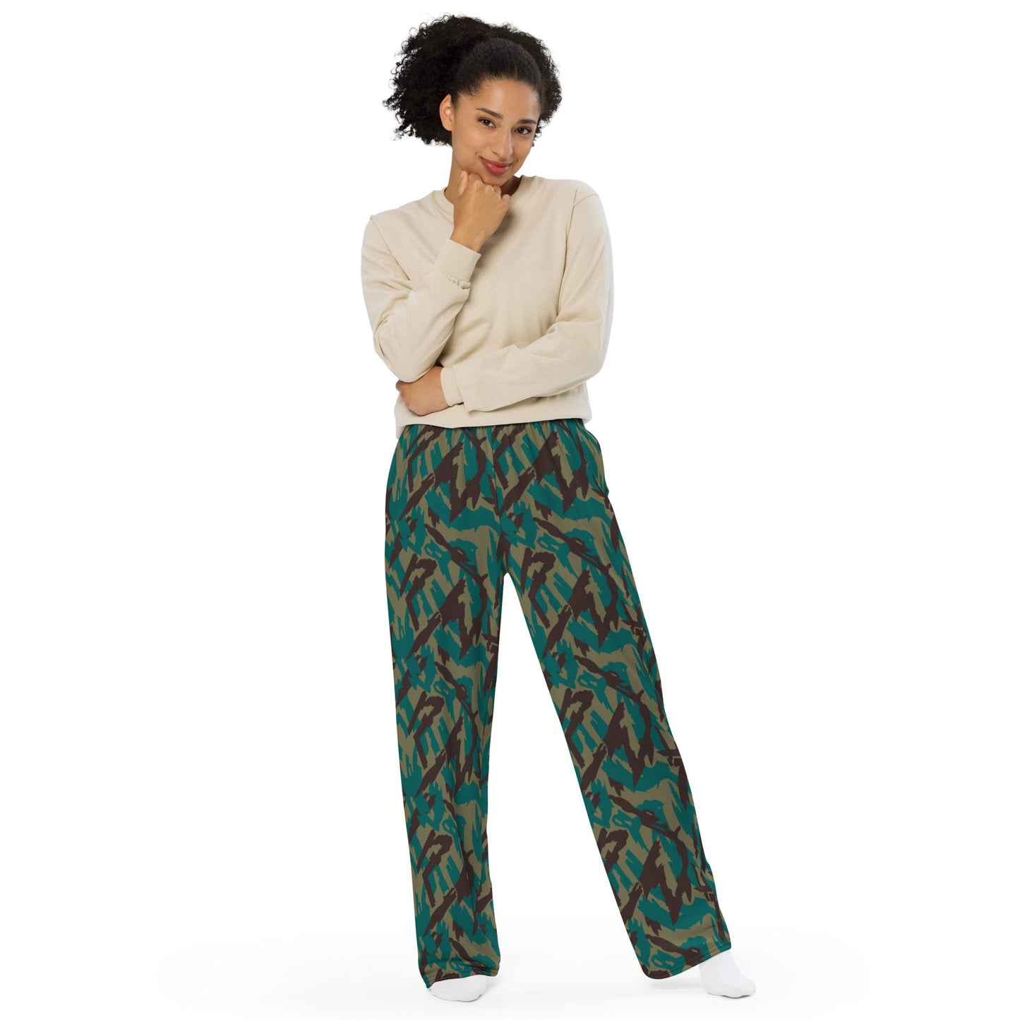 Russian Podlesok Tropical CAMO Unisex Wide-Leg Leisure Pants