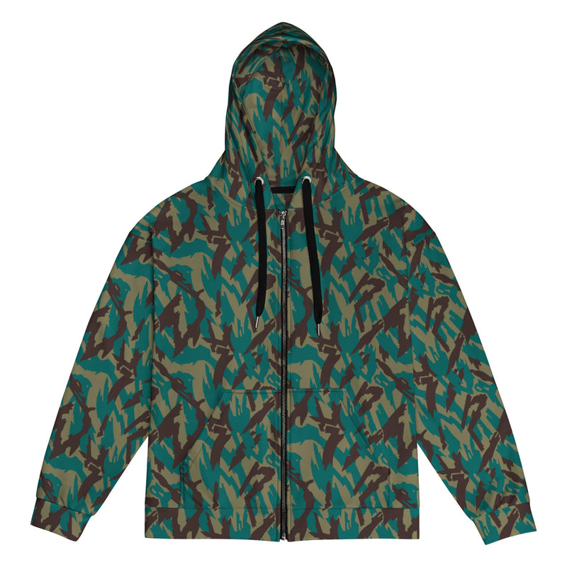 Podlesok Tropical Russian CAMO Unisex Zip Hoodie - 2XS
