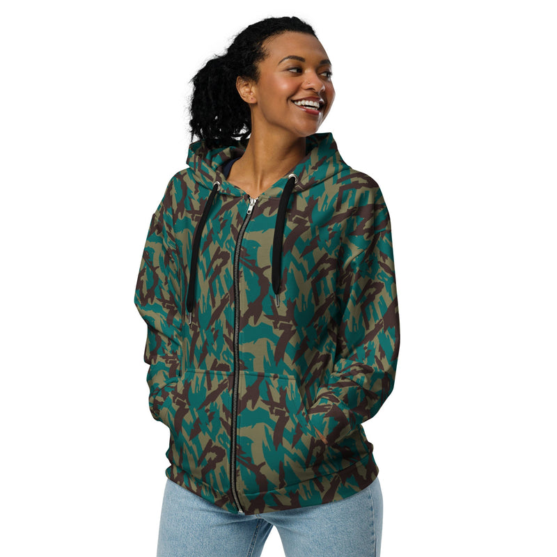 Podlesok Tropical Russian CAMO Unisex Zip Hoodie