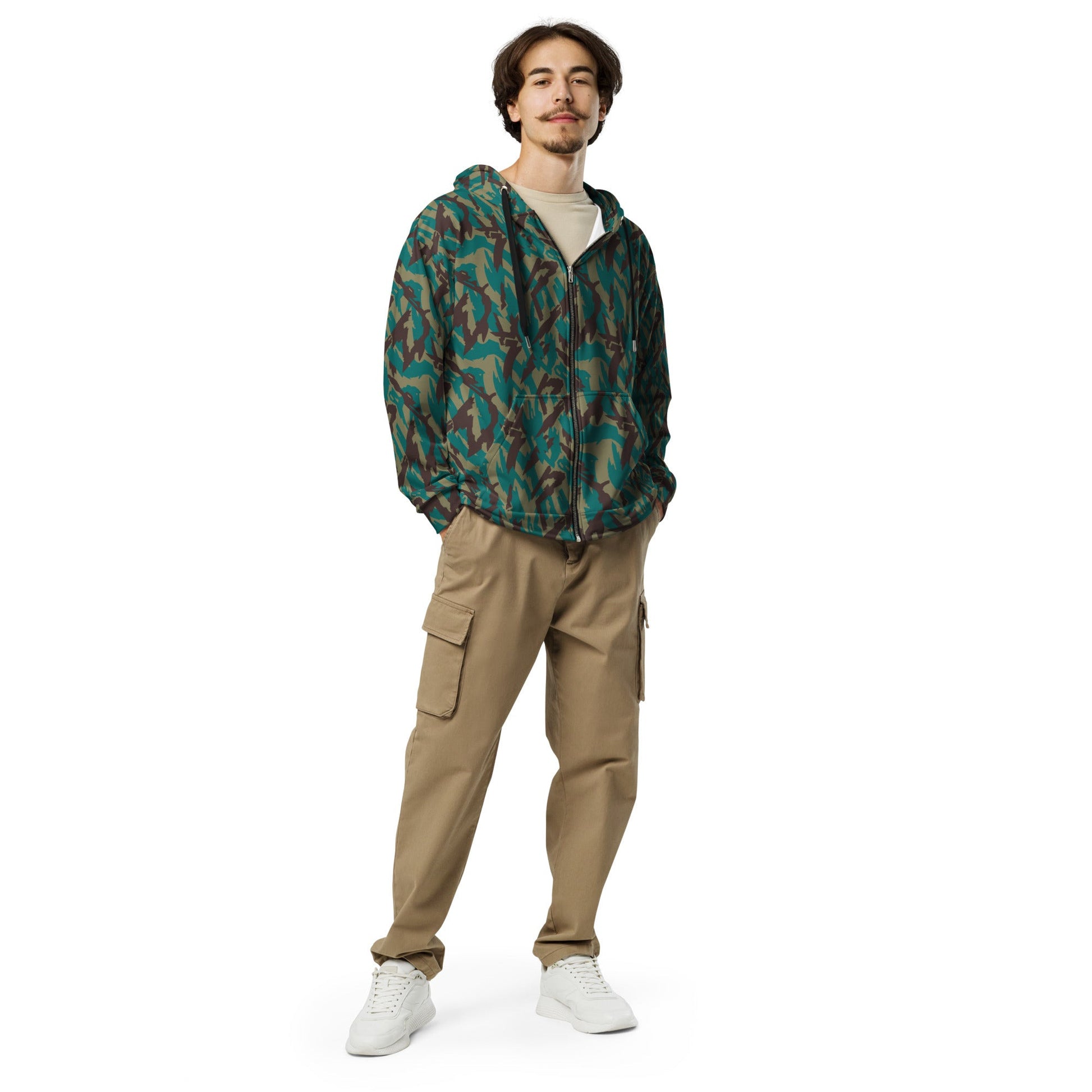 Russian Podlesok Tropical CAMO Unisex Zip Hoodie