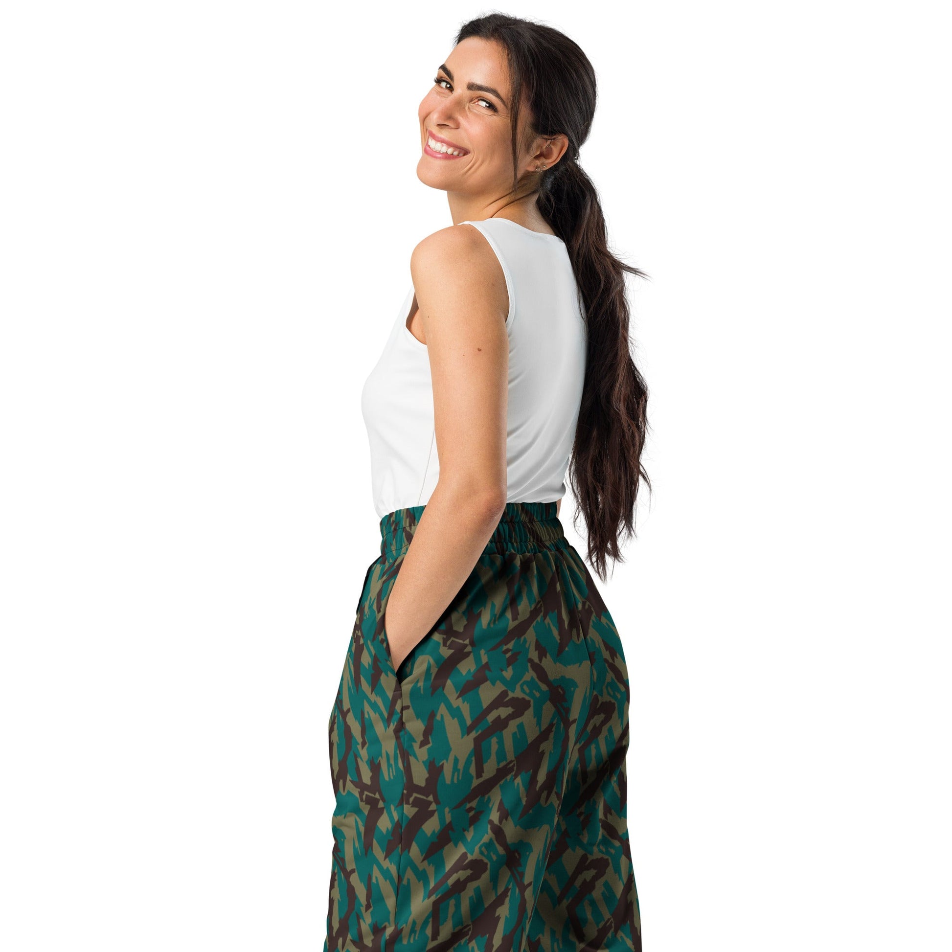 Russian Podlesok Tropical CAMO Wide-leg joggers - Joggers