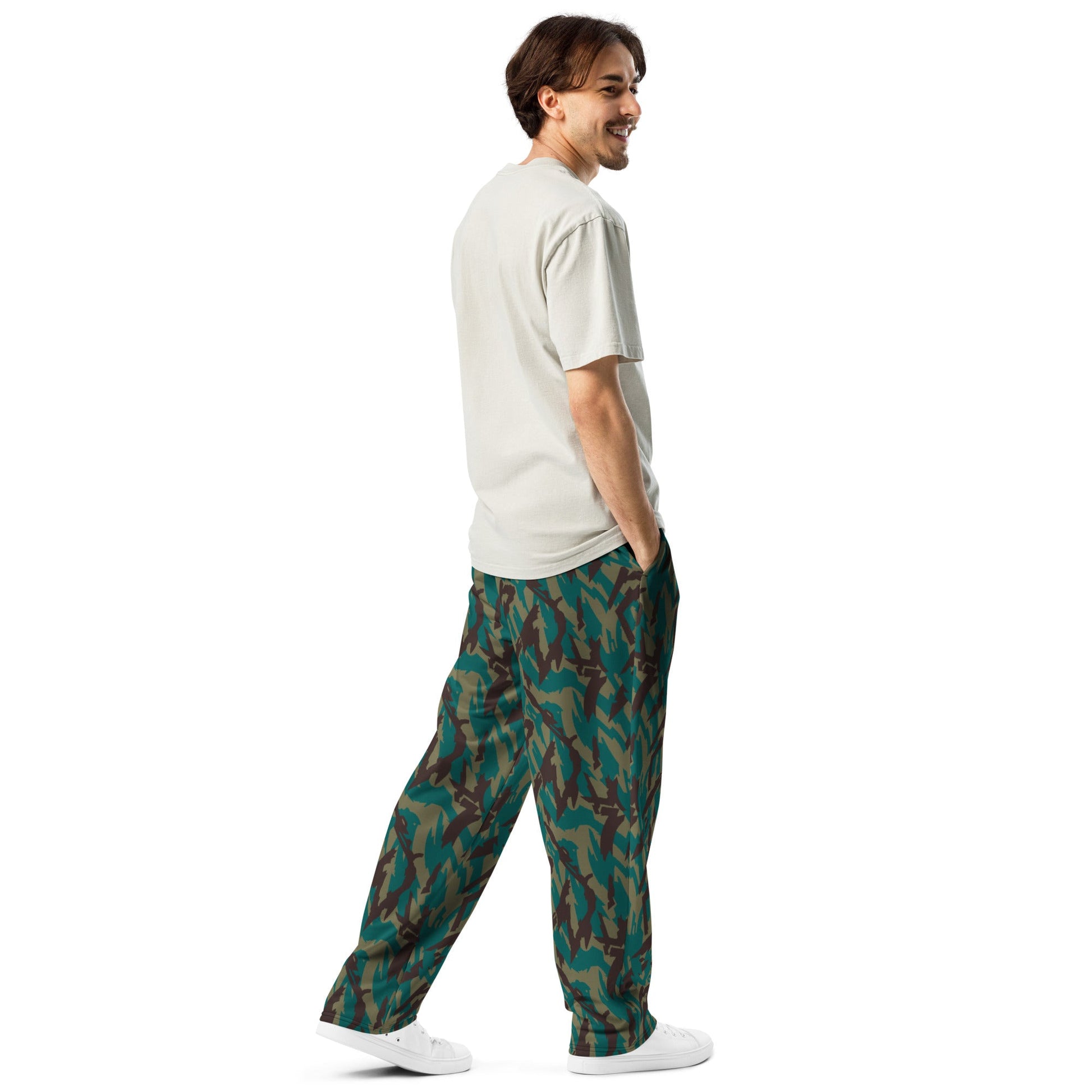 Russian Podlesok Tropical CAMO Wide-leg joggers - Joggers