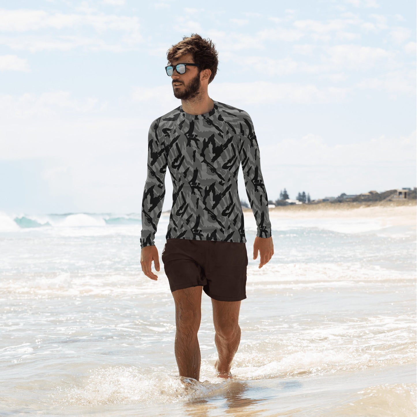 Russian Podlesok Urban CAMO Mens Long-sleeve Rash Guard - XS - Long-Sleeve