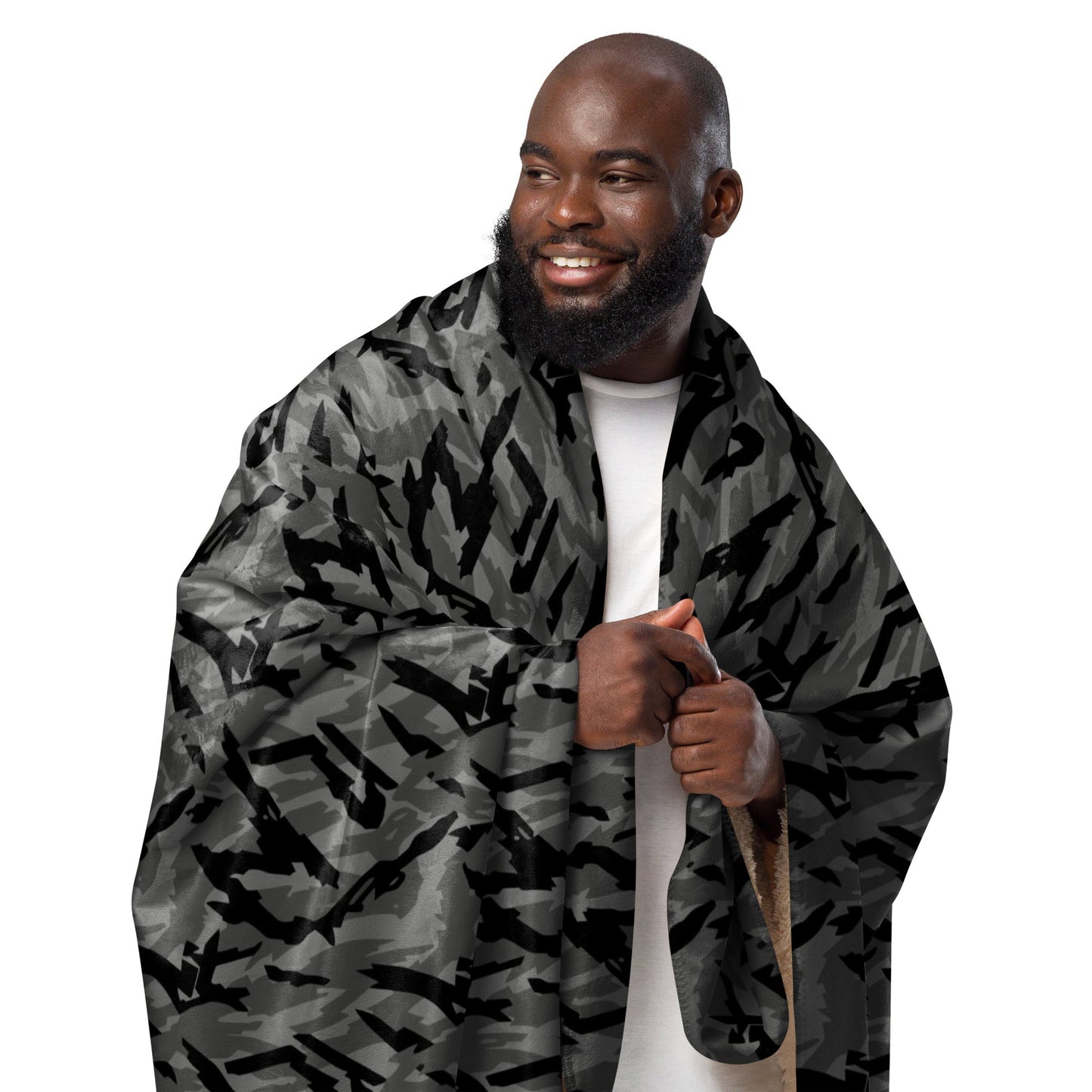 Russian Podlesok Urban CAMO Sherpa Blanket
