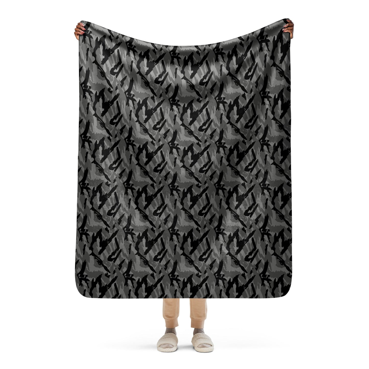 Russian Podlesok Urban CAMO Sherpa Blanket - 50″×60″