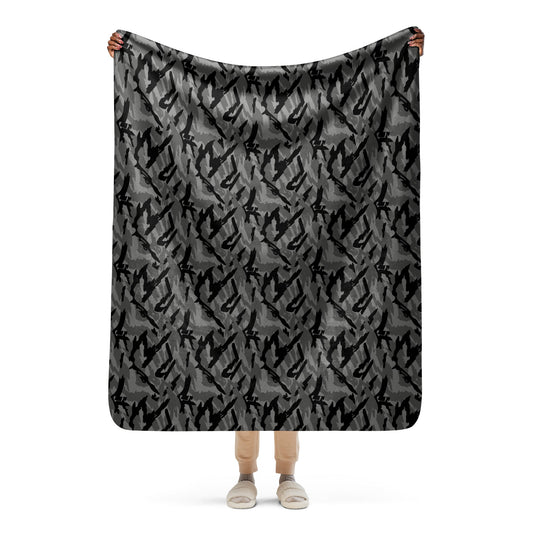 Russian Podlesok Urban CAMO Sherpa Blanket - 50″×60″