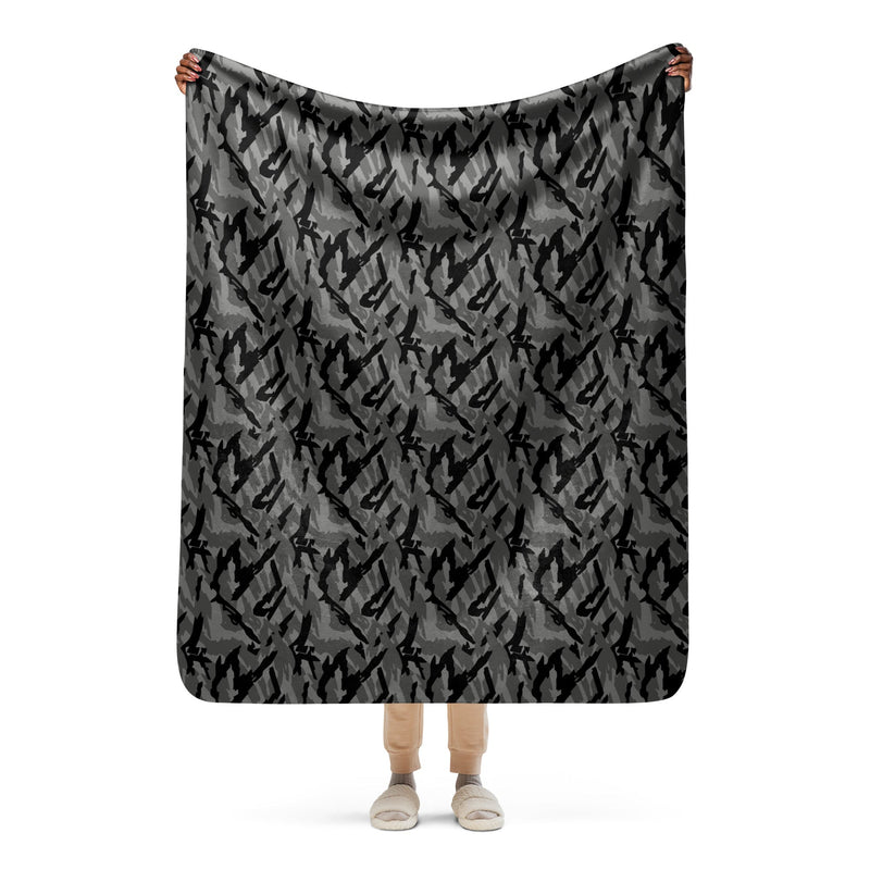 Podlesok Urban Russian CAMO Sherpa Blanket - 50″×60″