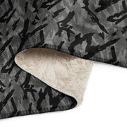 Podlesok Urban Russian CAMO Sherpa Blanket