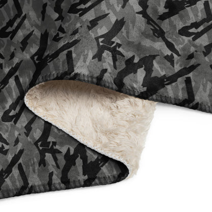 Russian Podlesok Urban CAMO Sherpa Blanket