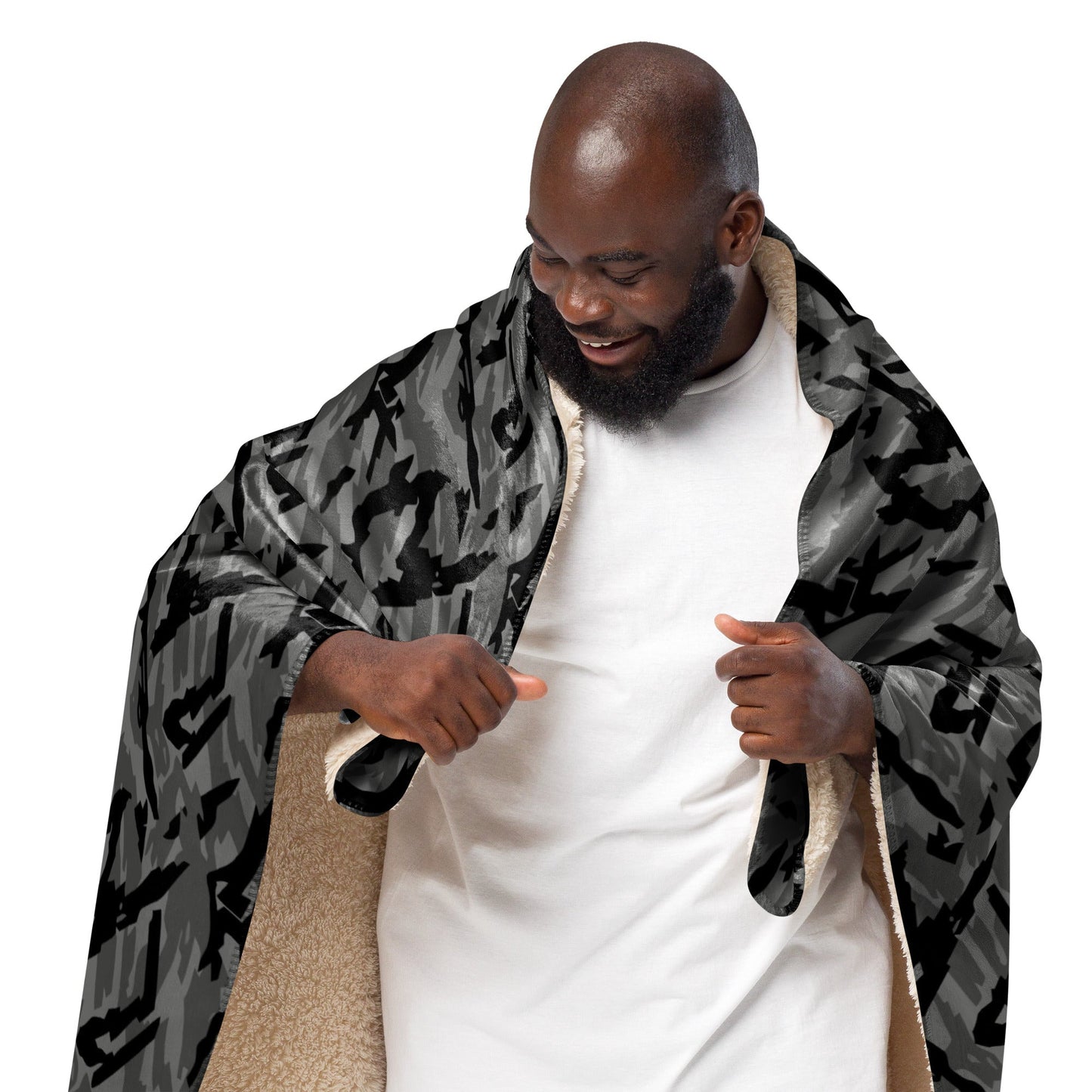 Russian Podlesok Urban CAMO Sherpa Blanket