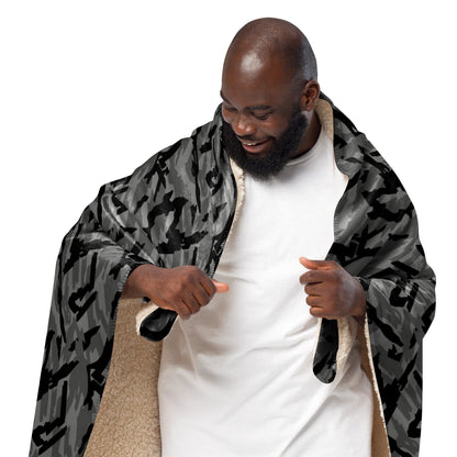 Russian Podlesok Urban CAMO Sherpa Blanket