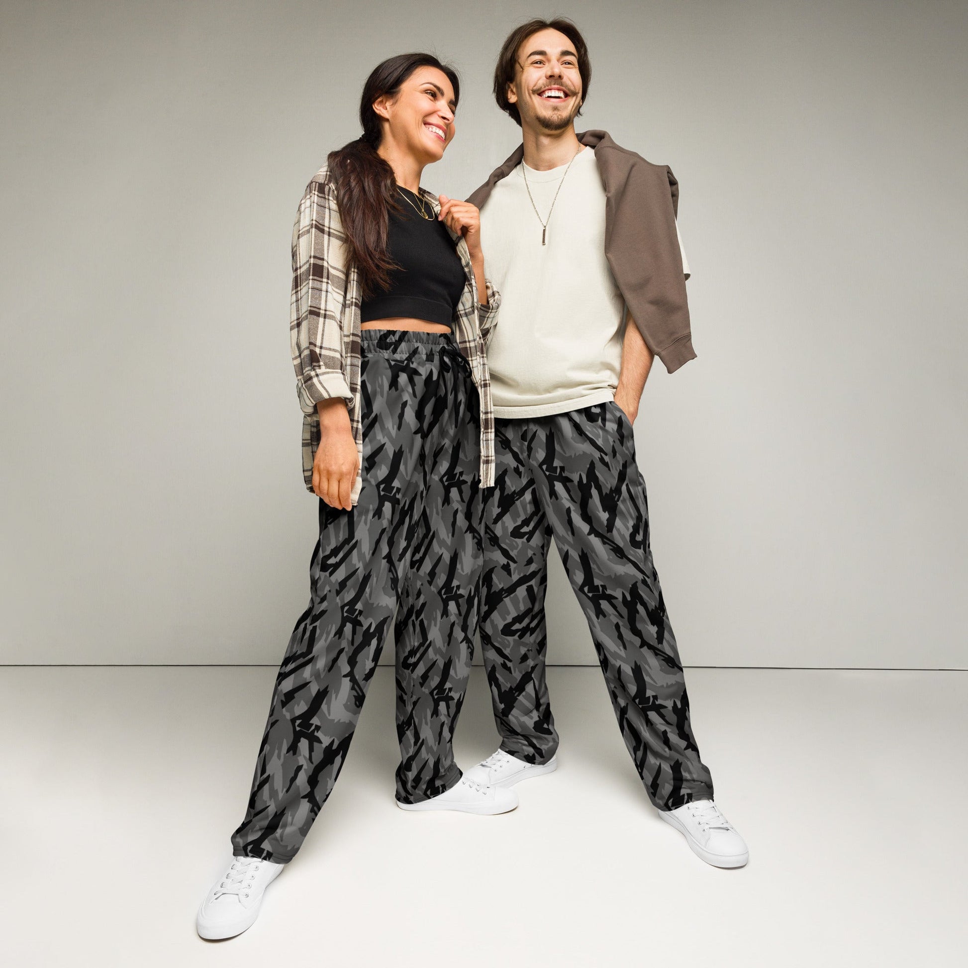 Russian Podlesok Urban CAMO Unisex Wide-leg Joggers - 2XS - Wide-Leg