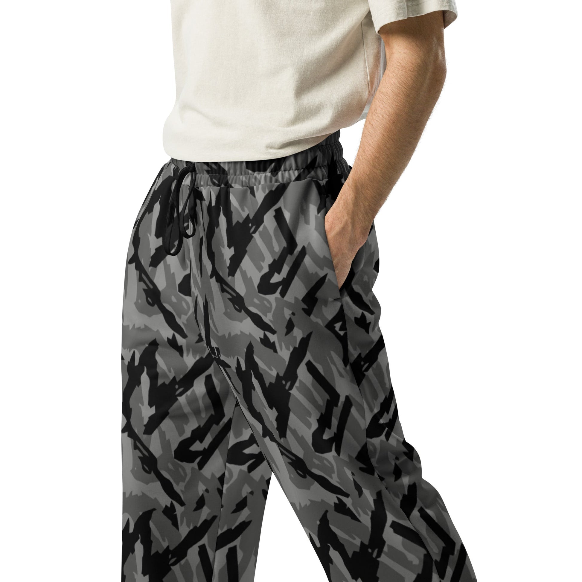 Russian Podlesok Urban CAMO Unisex Wide-leg Joggers - Wide-Leg