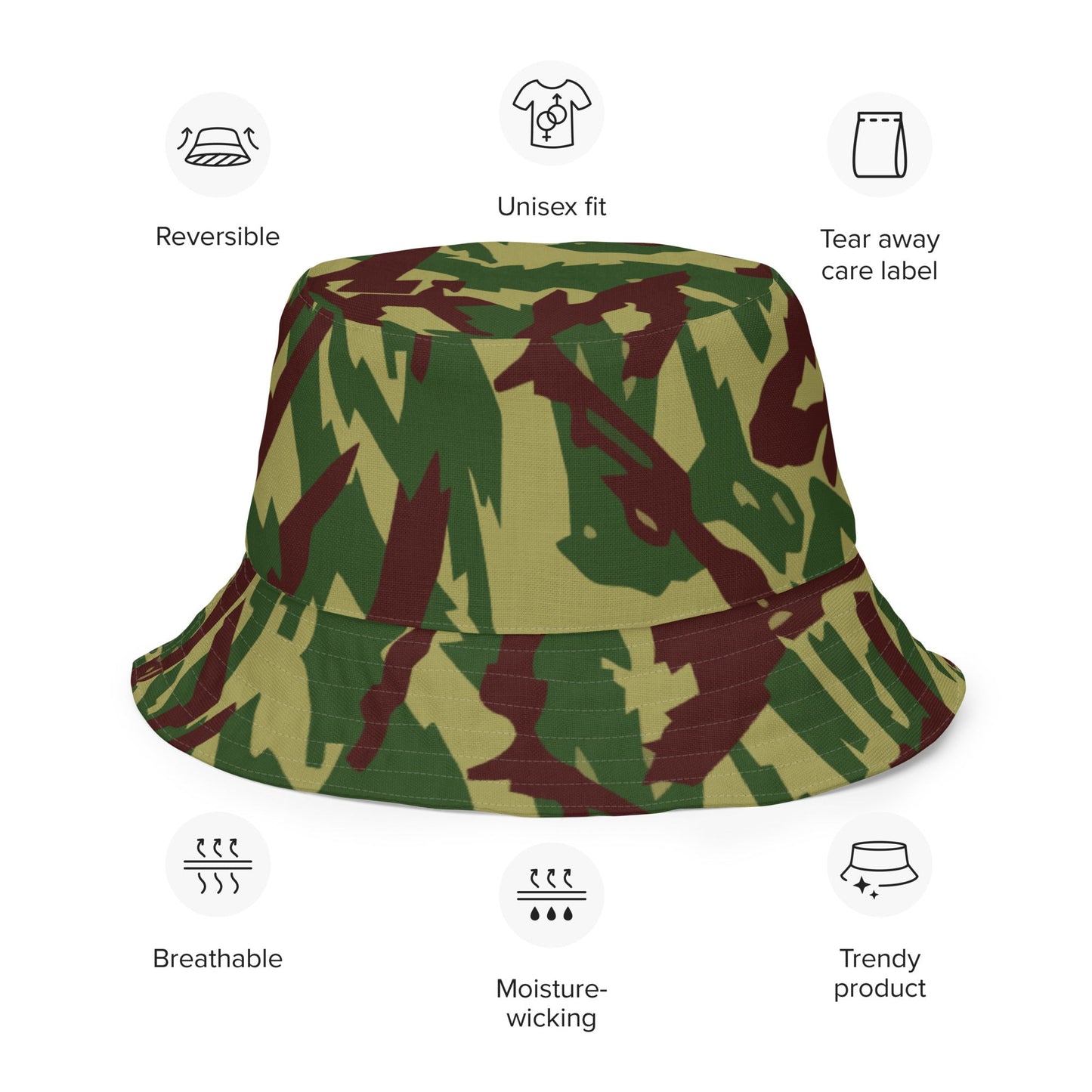 Russian Podlesok Woodland CAMO Reversible Bucket Hat