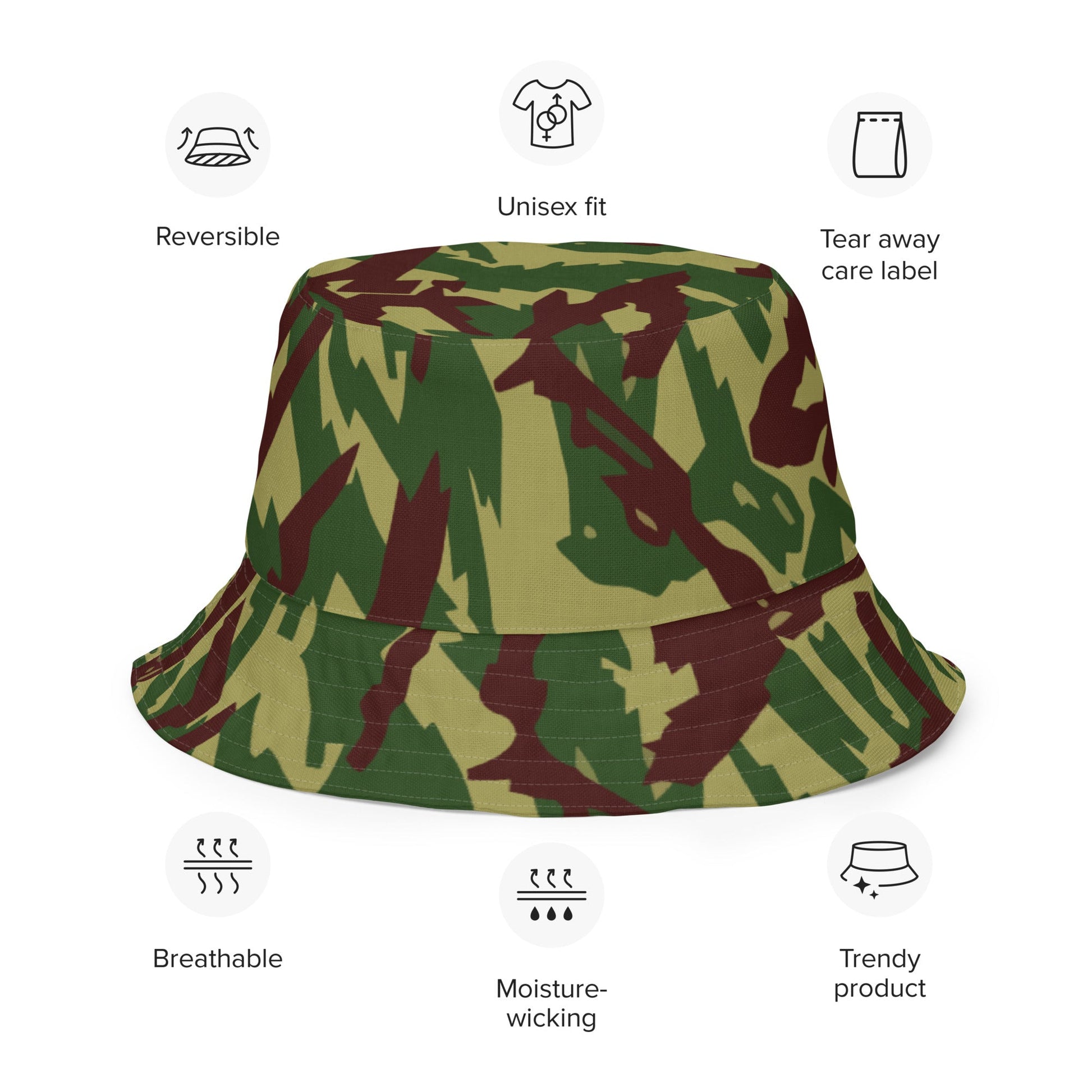 Russian Podlesok Woodland CAMO Reversible Bucket Hat