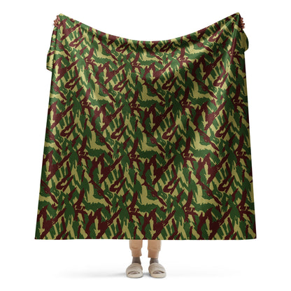 Russian Podlesok Woodland CAMO Sherpa blanket - 60″×80″ - Blankets